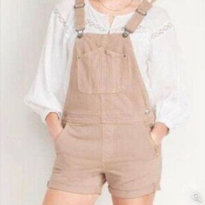 Old Navy Beige Short Overalls